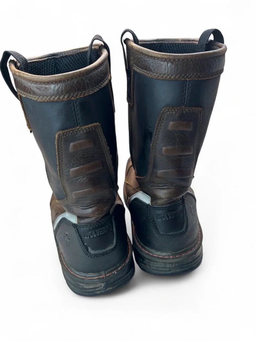 Wolverine Men's Dark Brown Leather Pull-On Work Boots
